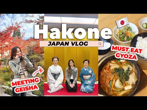 Japan Travel Vlog 🇯🇵 Meeting Geisha, beautiful Japanese gardens & great food - Last day in Hakone