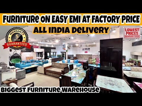 CHEAPEST FURNITURE MARKET DELHI || Biggest Furniture Warehouse || Easy EMI On Furniture