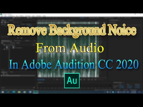 How To Remove Background Noise From Audio  Super Easy Background Noise Remove In Adobe Audition CC 2