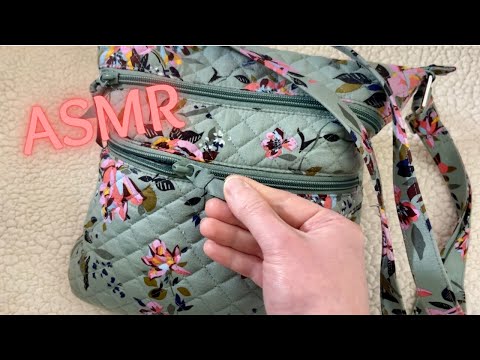 ASMR What’s In My Bag? (whispered, tapping, rummaging)