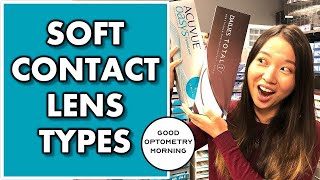 TYPES OF SOFT CONTACT LENSES: modalities & materials of soft contacts