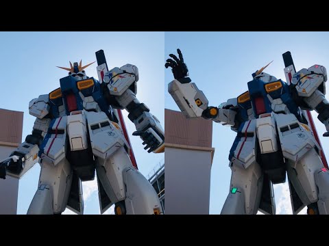 【ららぽーと福岡】光る！鳴る！動く⁉️実物大νガンダム立像！【22/07/16 撮影】／Full-scale moving "ν GUNDAM" statue.(Fukuoka,Japan)