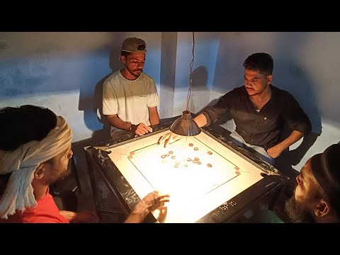 FINISH CARROM BOARD NO HAND GAME#carrom#carromboard