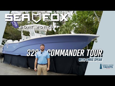 2024 Sea Fox 328 Commander Tour with Chris Spear | Sandy Hook Yachts | Twin Mercury Engines & More!