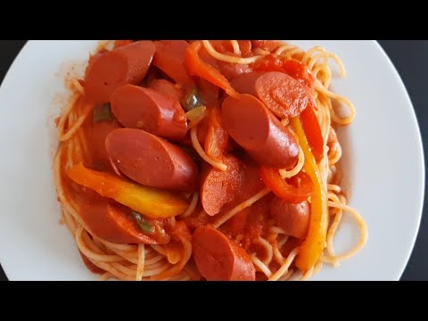 JOLLOF SPAGHETTI AUX SAUCISSES