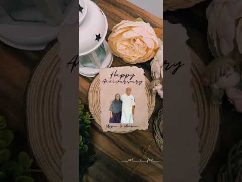 anniversary vedio|happy anniversaryuppa umma|#artist #craftersofyoutube #crafts #savethedate#artwork