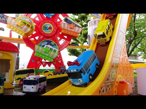 Tayo the Little Bus Toy☆Let's play on the ferris wheel and elevator slide!