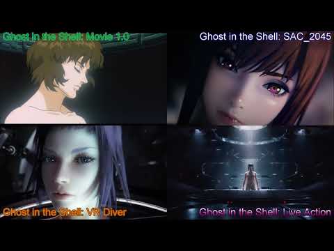 Ghost in the Shell (movie) 1.0, SAC_2045, VR Diver, LA Comparison - Cyborg