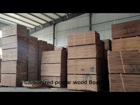 Carbonized poplar wood Board