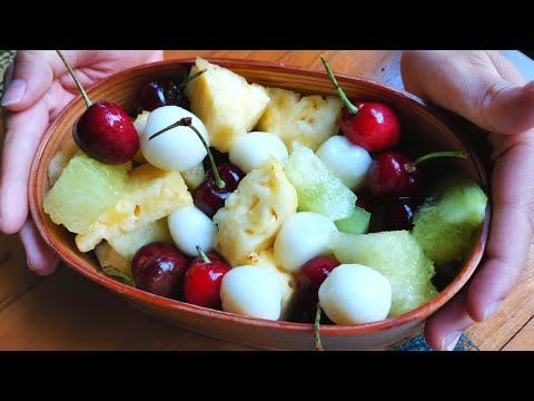 How to make fruits shiratama dango for bentobox | フルーツ白玉弁当の作り方