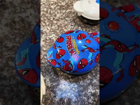 Spiderman Breakfast #breakfastidea #food #cooltoys