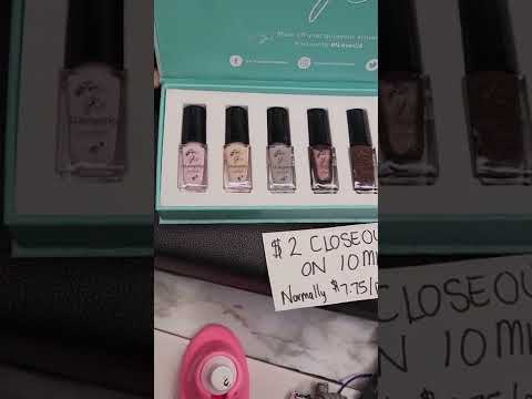 $2 Closeout on 10mL Clear Jelly Stamper Polish Right Now!