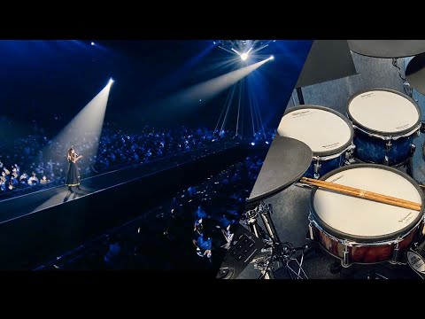 《Aimer Live in Saitama Super Arena "night world" 2021》7. AM02:00 Drum Cover (with lyrics)