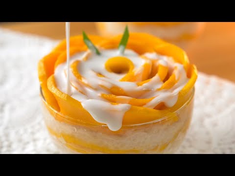 Mango Roses Sticky Rice | No Soak Fast & Easy Recipe [My Lovely Recipe]