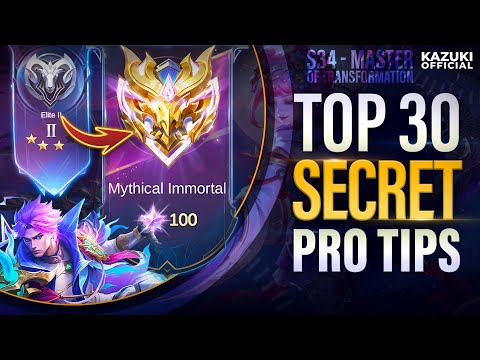 TOP 30 SECRET TIPS & TRICKS THAT ONLY PRO KNOWS IN MLBB