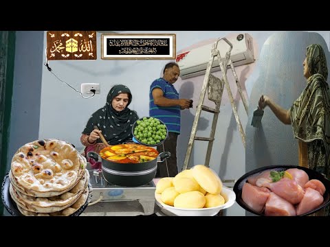 ALLHADULILAHA Doosra Room Bhi Tyar ho Gya | Khane Main Banai Special Chicken aloo Matar Recipe |