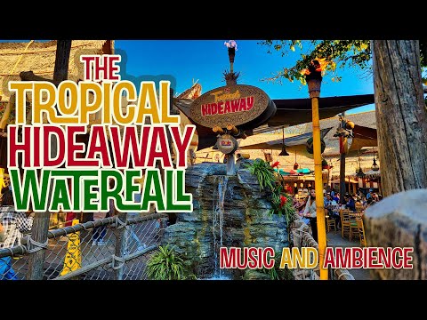 Tropical Hideaway Waterfall with Music and Ambience Day