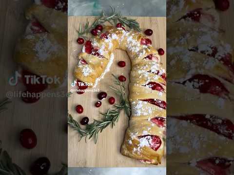 Candy cane dessert or danish. If you want to see full video check it out on TikTok. #christmas #cook