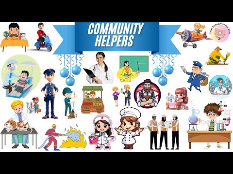 Community helpers | community helpers for kids | Our helpers Name | Jobs and occupation for kids |