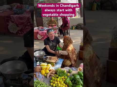 Vegetables shopping can't look cuter #travelstories #Chandigarh #travelindia #streetlife #punjab