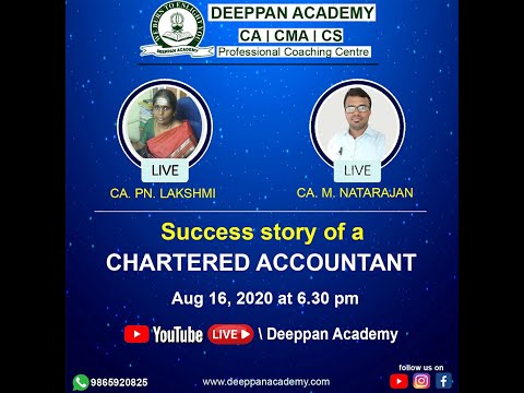 Success Story of a Chartered Accountant - CA M Natarajan