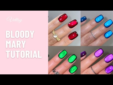 Vettsy Bloody Mary Nail Set Step by Step Tutorial