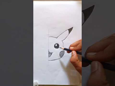 Making a Pikachu 😍✍️ #shorts #pikachu #drawing