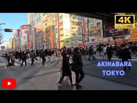 A Tour Of Japan's Electronic Town: Walking Through The Streets Of Akihabara Tokyo In 4k