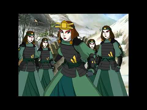 Team Avatar meets Suki and other Kyoshi warriors ( Kyoshi island)