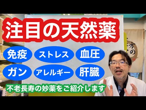 注目の天然薬！免疫・ガン・アレルギー・血圧・肝臓・ストレス・・・【不老長寿の妙薬とは】