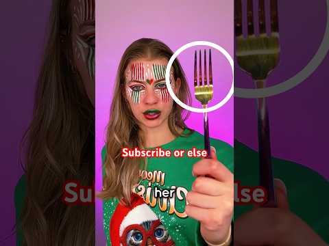 FORK HOLIDAY MAKEUP TREND!? *slay or nay*