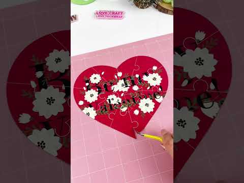 DIY hidden message puzzle for a Valentine’s gift❤️