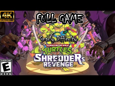 TMNT: Shredder's Revenge - Full Playthrough (1P Story Mode, Gnarly, All Characters + Karai & Usagi)