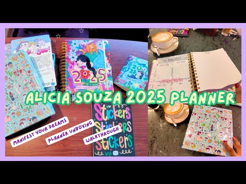 Unbox the Alicia Souza 2025 Planner with me | Detailed Review, Goal Setting, & Walkthrough