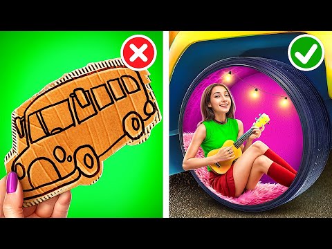 Extreme SCHOOL BUS Makeover! We Build a Secret Room in the School Bus!