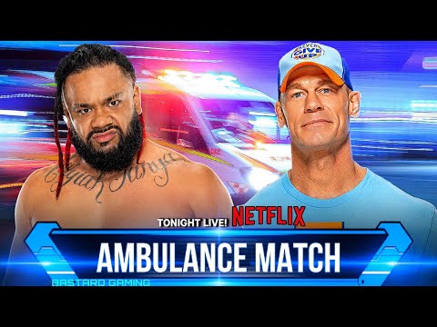 WWE 2K24 | Jacob Fatu VS John Cena - Ambulance Match | Raw