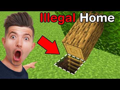 100 Illegal Houses In Minecraft!