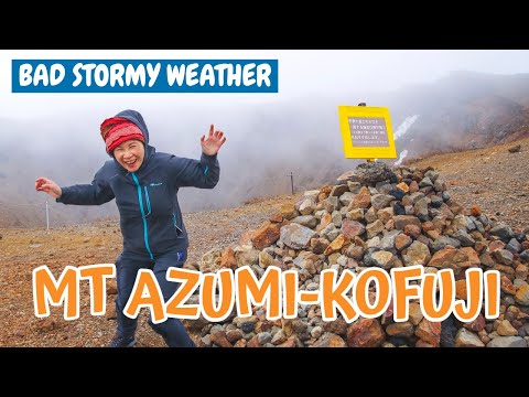 The WRONG TIME to Hike Mt. Azuma-Kofuji Crater Lake I Fukushima Japan