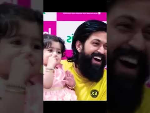 Cute baby Yash Doughter #KGF #kgfchapter2 #yash #thenameisyash