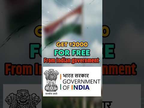 Get ₹2000 For FREE from Indian Government 🤑💵 #shorts #govtschemes #scholarship #techhacks #indian