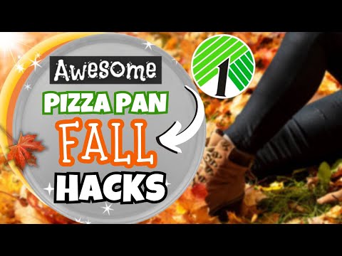 6 AMAZING FALL DIYS Using Dollar Tree PIZZA PANS | FALL DIY CRAFTS