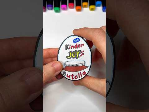 DIY Nutella Kinder Joy with Paper | Paper Craft Ideas #shorts #papercraft