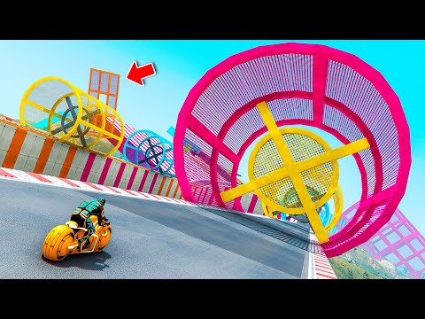 22.222% Players Thought They'd Fail, But Accidentally Won this Easy Bike Parkour Race in GTA 5 !