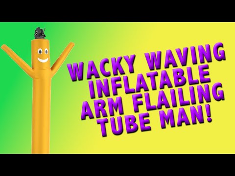 Saying "Wacky Waving Inflatable Arm Flailing Tube Man!" in a bunch of voices