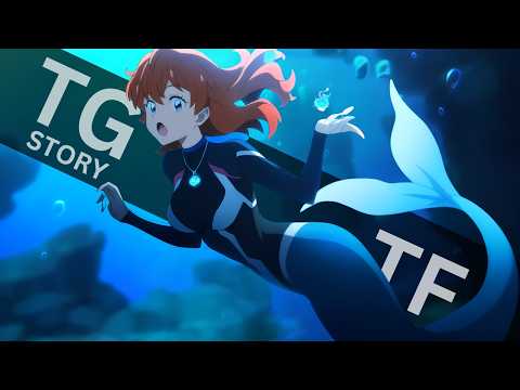 🧜‍♀️ The Shark Mermaid and the Poseidon Medallion! 🏅 [ TG TF ] Transgender Transformation Anime MTF