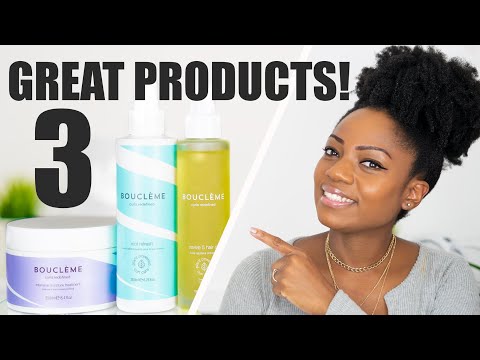 3 GREAT NATURAL HAIR PRODUCTS For MOISTURISING/HYDRATING Your HAIR & SCALP | BOUCLÈME REVIEW & DEMO