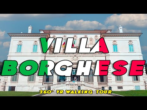 360° VR Walking Tour: Discover Villa Borghese in Rome, Italy