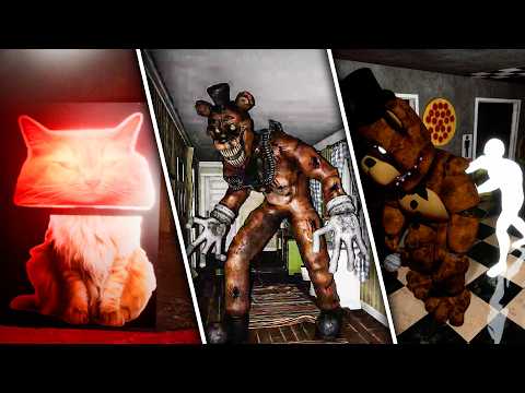 3 FNAF Fangames featuring my Cat, Myself and a Tall Freddy