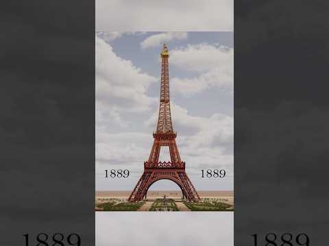 What was the original color of the Eiffel Tower? #shorts