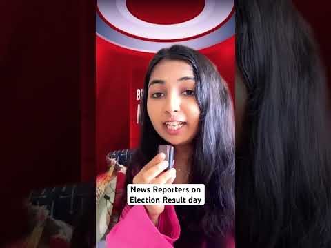 News Reporters on Election Result day | Princy Parikh #election #india #election2024 #whatyaaprincy